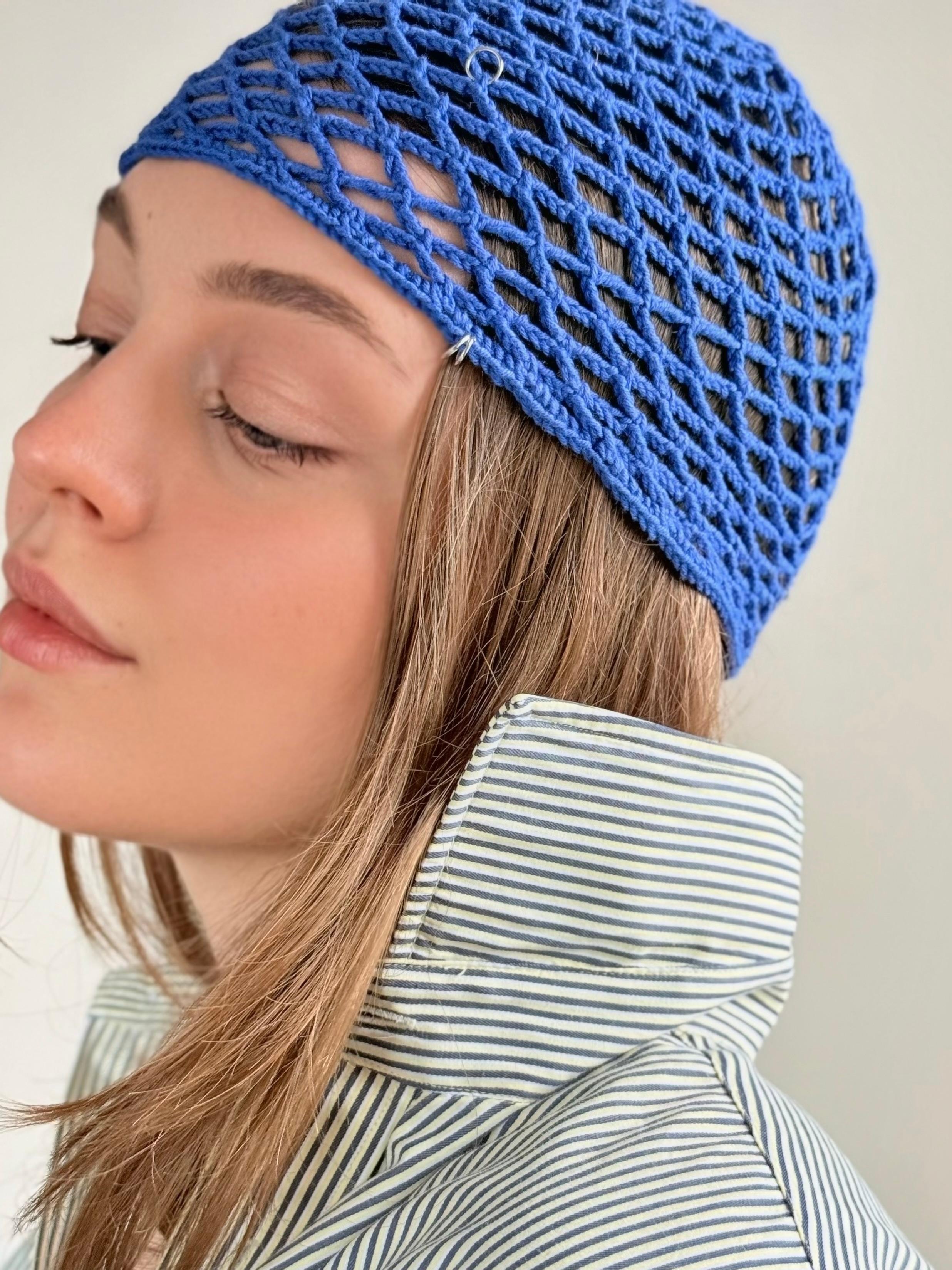 Шапка-сіточка з металевими кільцями image 1