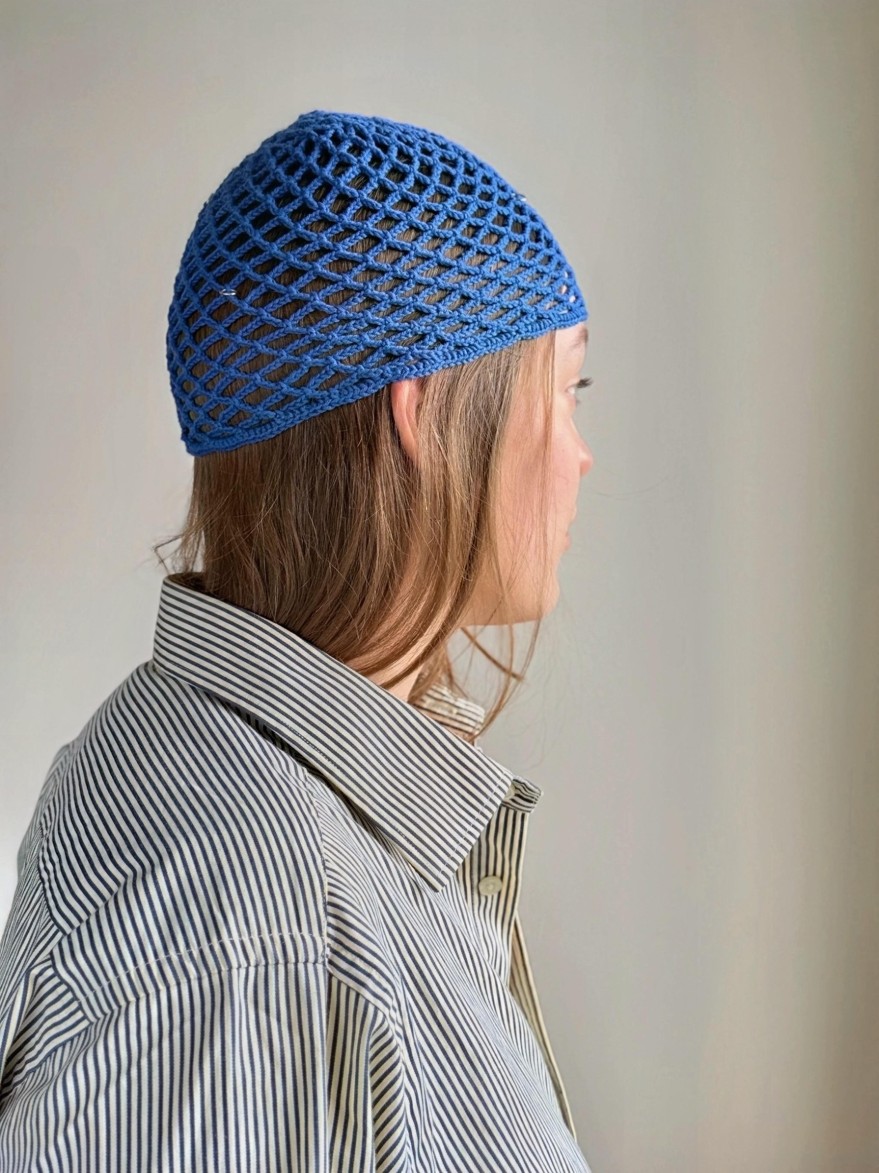 Шапка-сіточка з металевими кільцями image 4