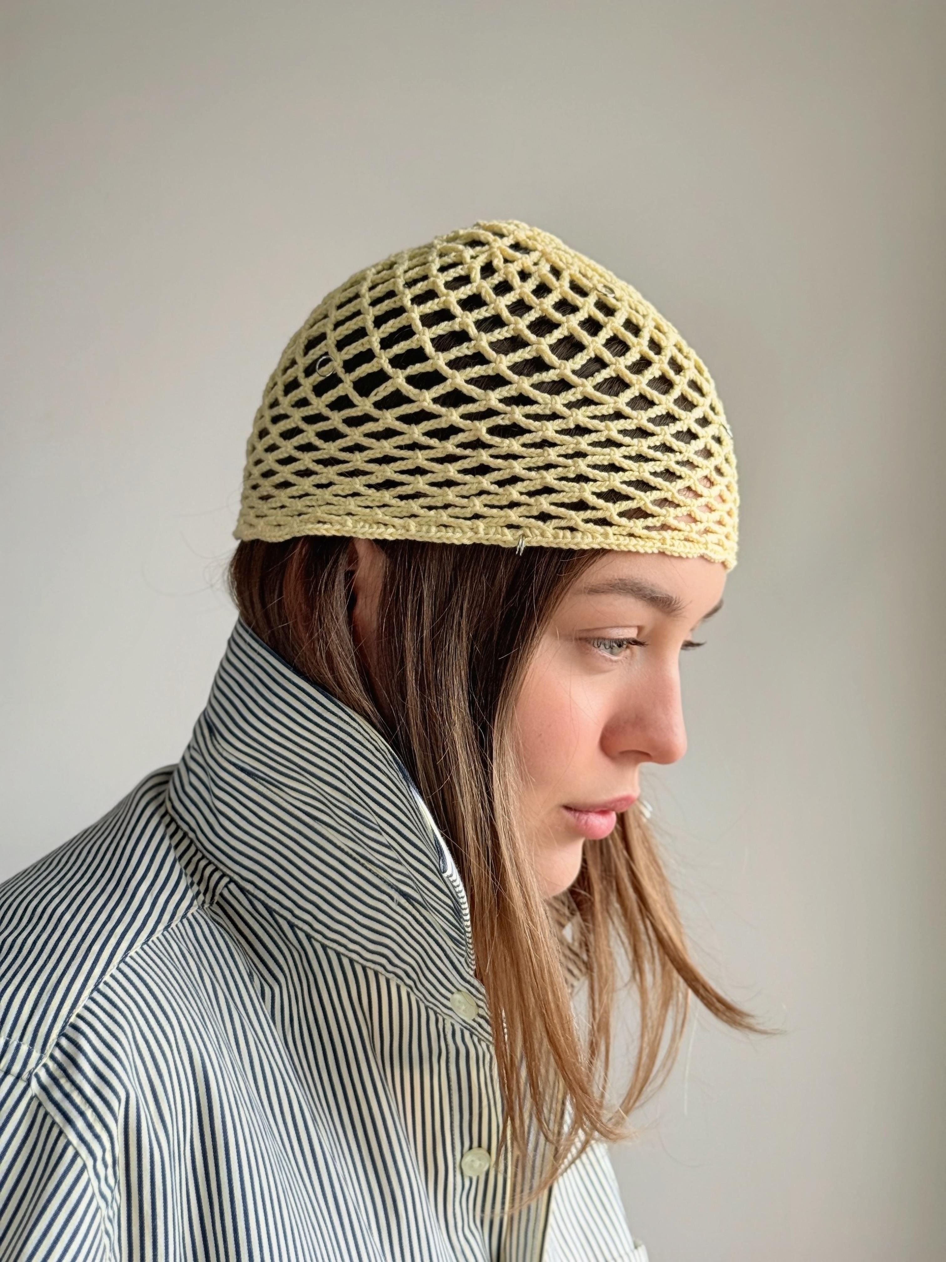 Шапка-сіточка з металевими кільцями image 12