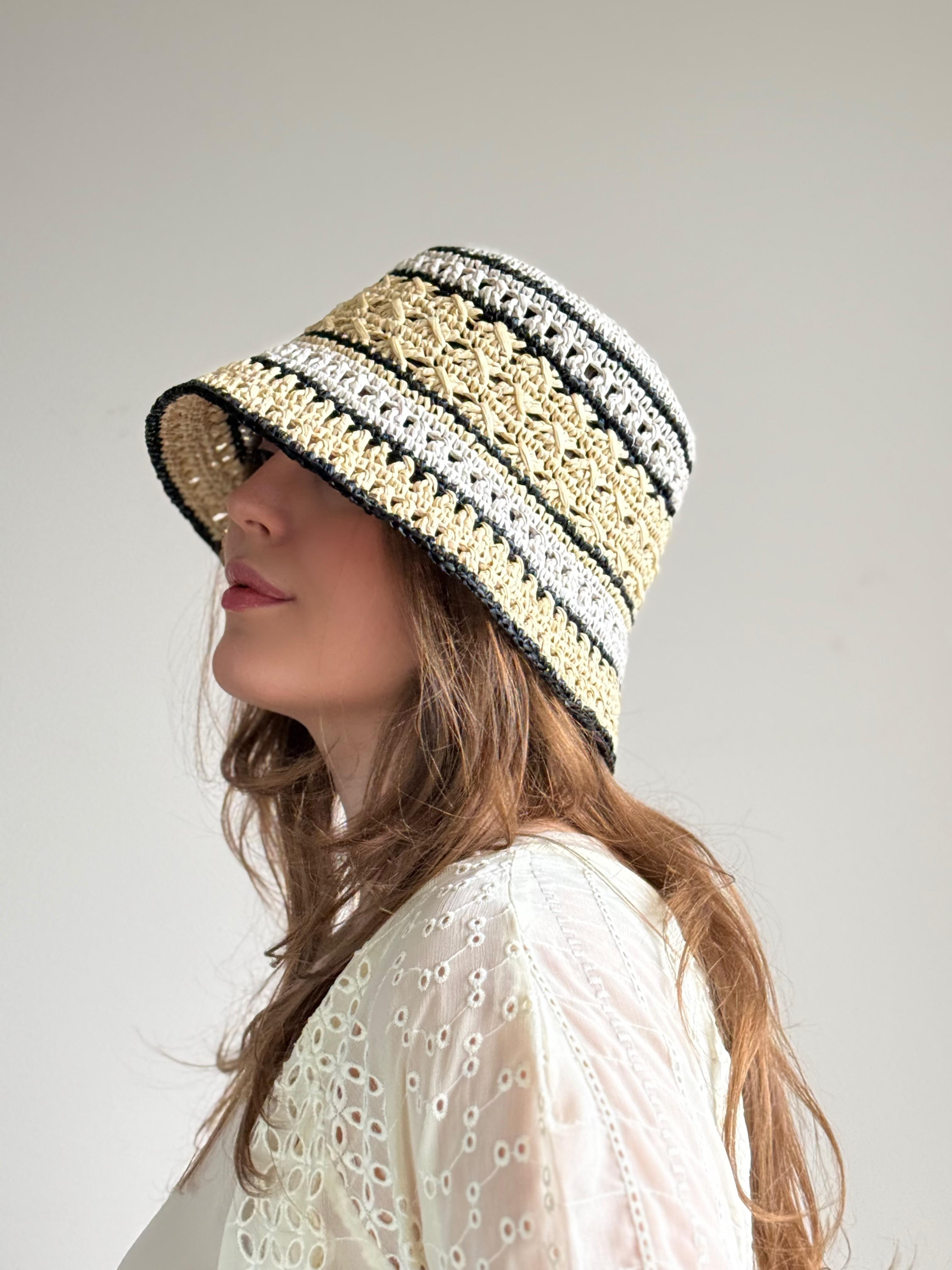 Панама з рафії image 3