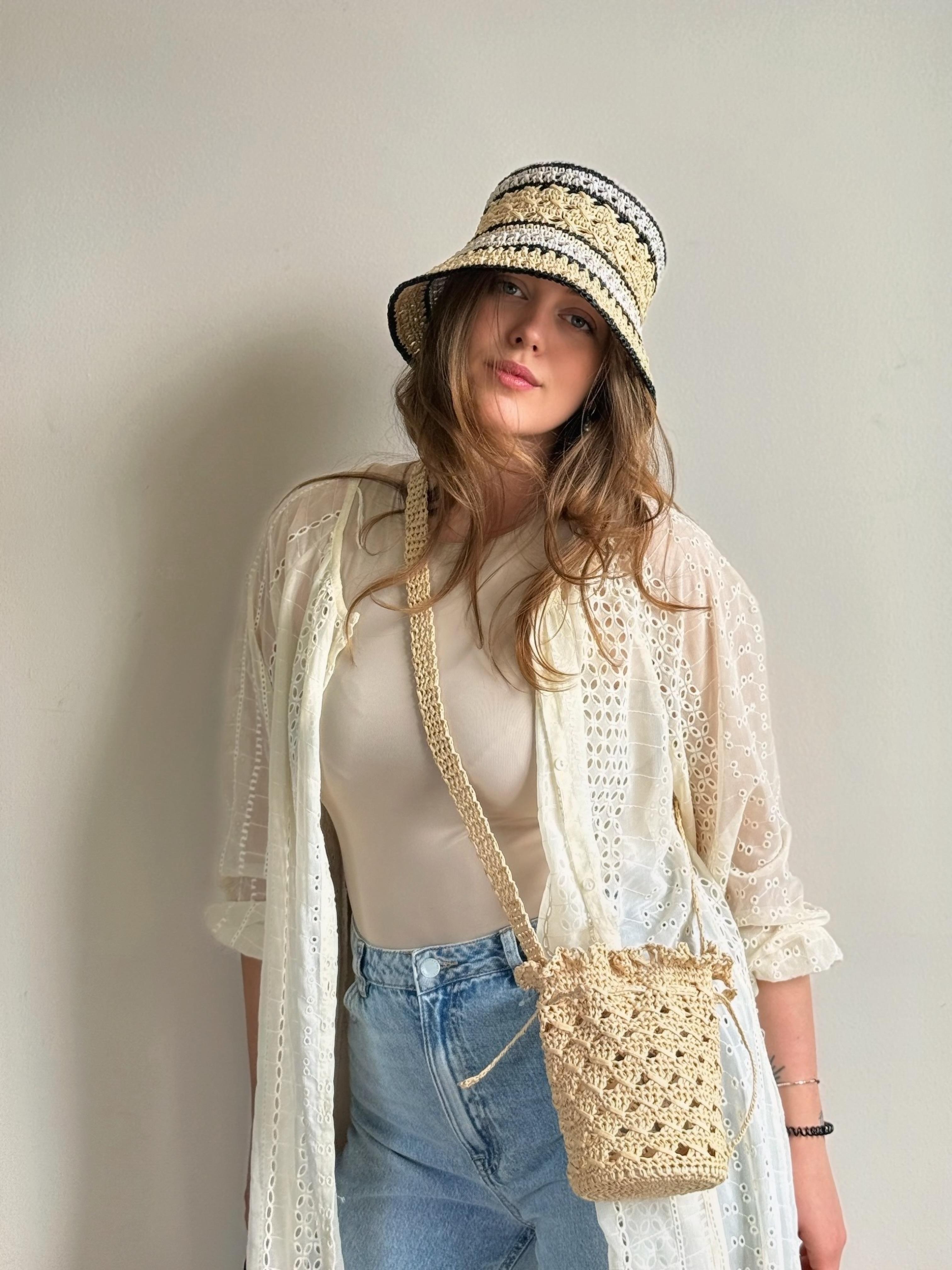 Панама з рафії image 5